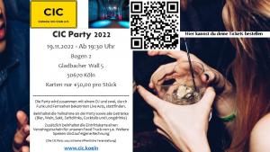 SozialMedia offziellen Flyer CIC Party 2022